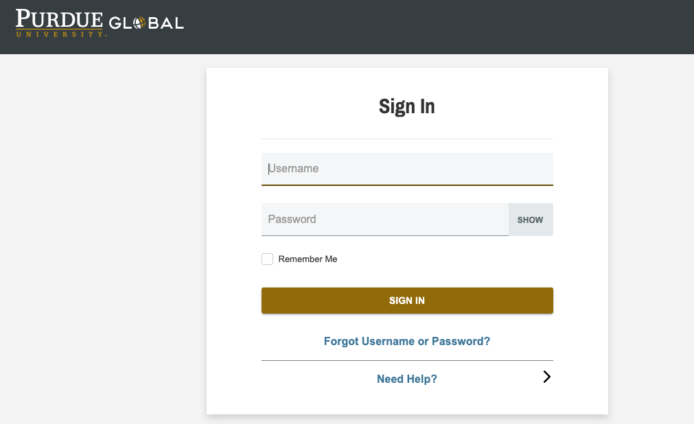 Purdue Global Campus Login