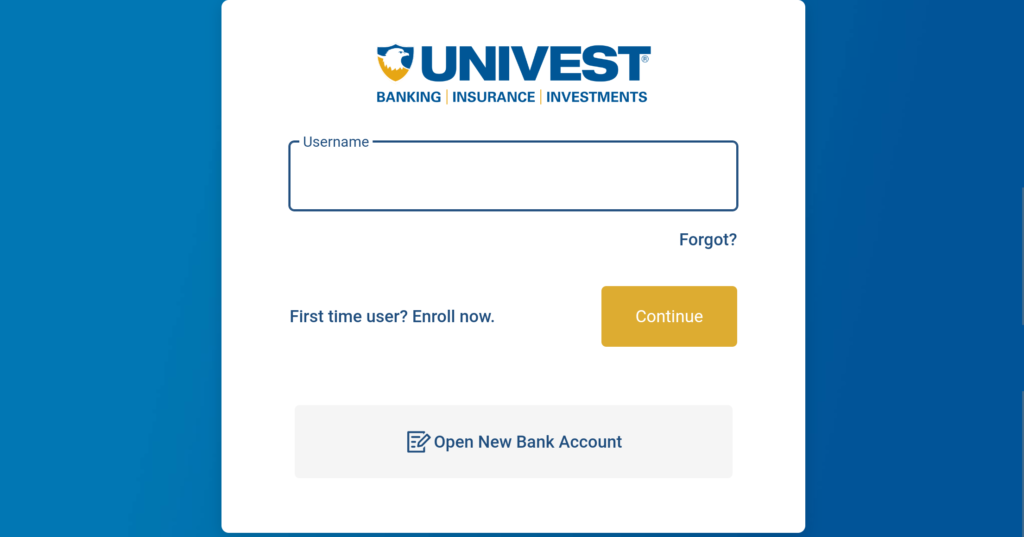 Univest NetTeller Login