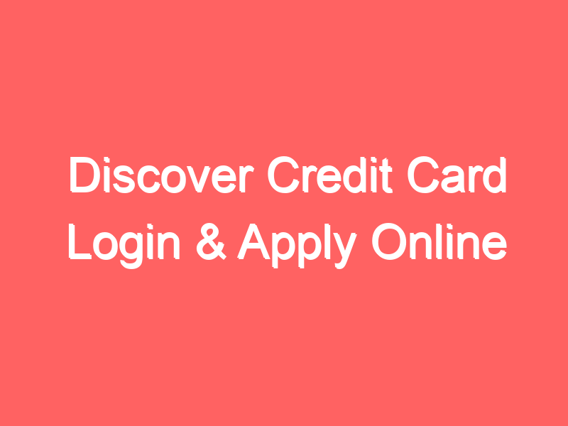 Discover Credit Card Login