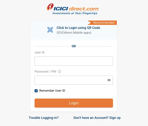 ICICI Direct Login