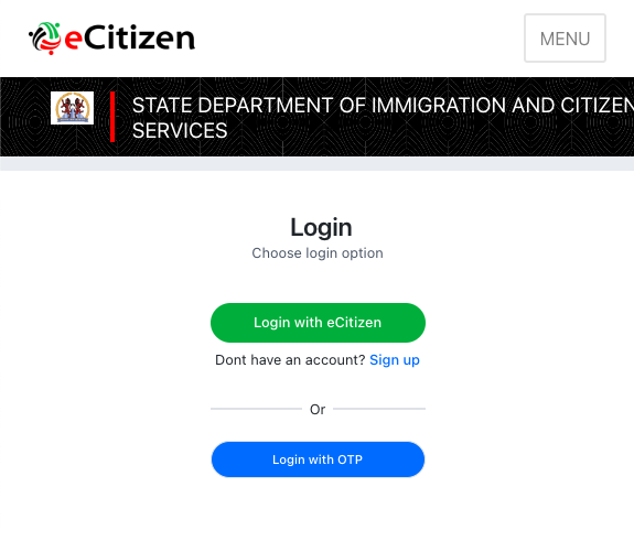 ecitizen login guide